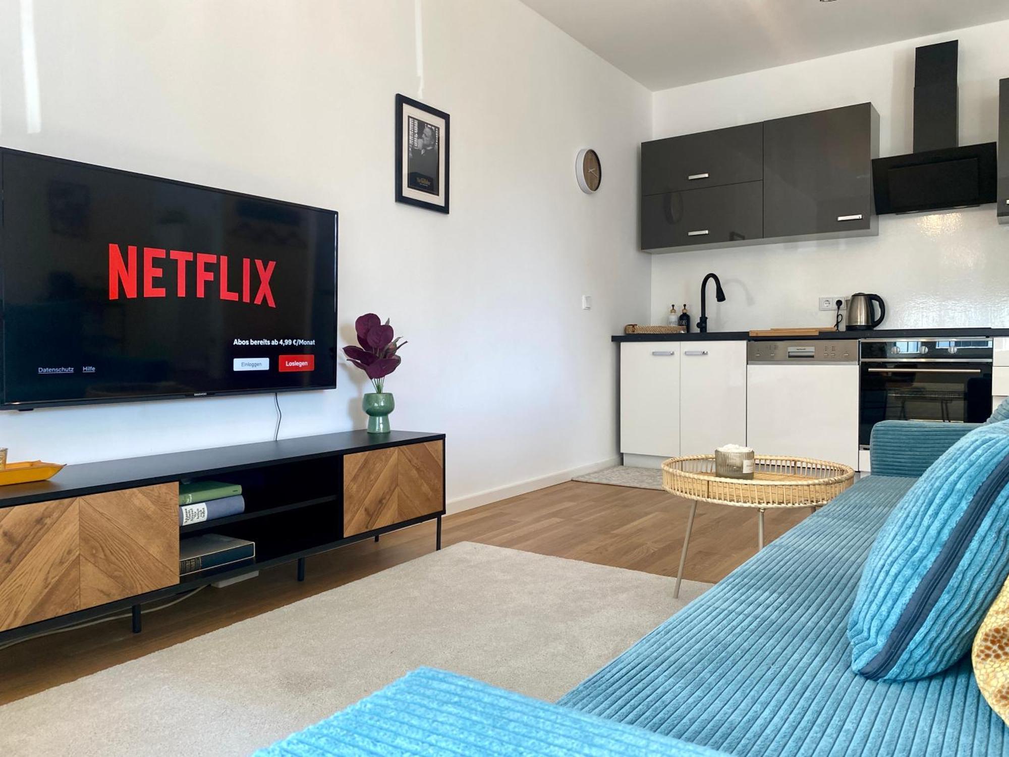 Appartement Am Flughafen, Glasfaser-internet, Waschmaschine